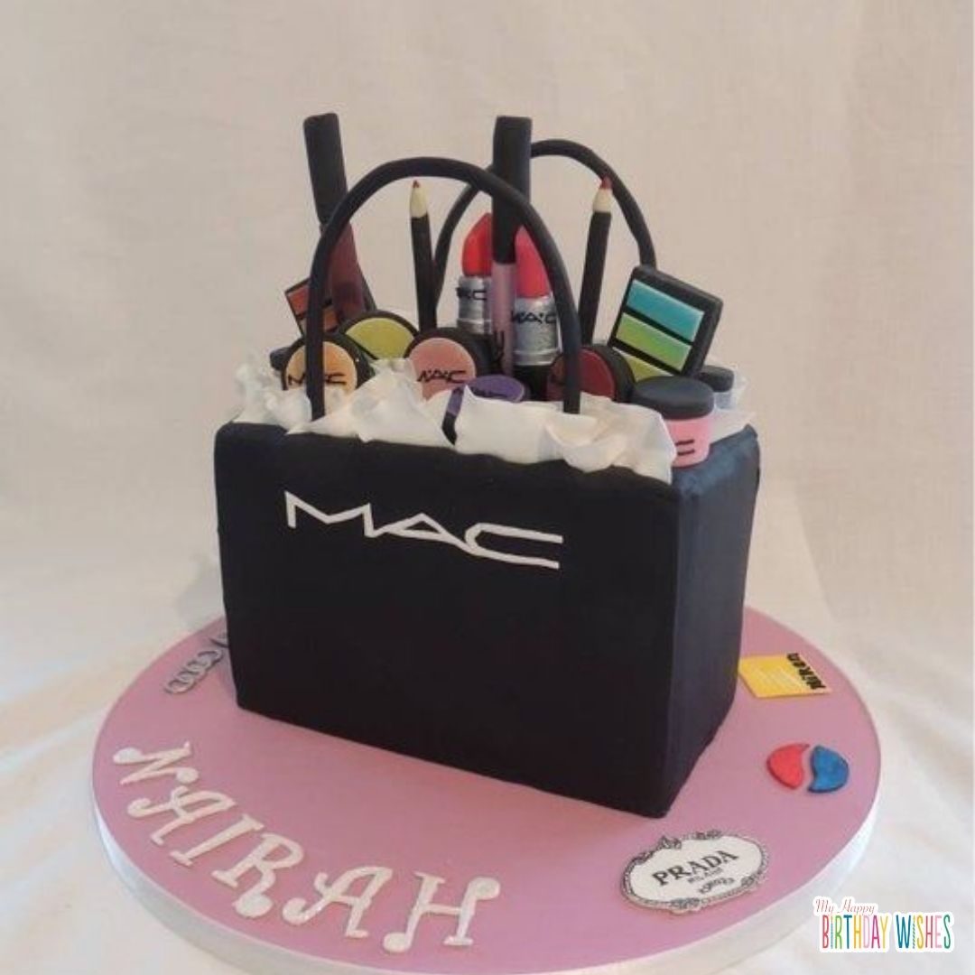 mac cosmetics birthday cake design