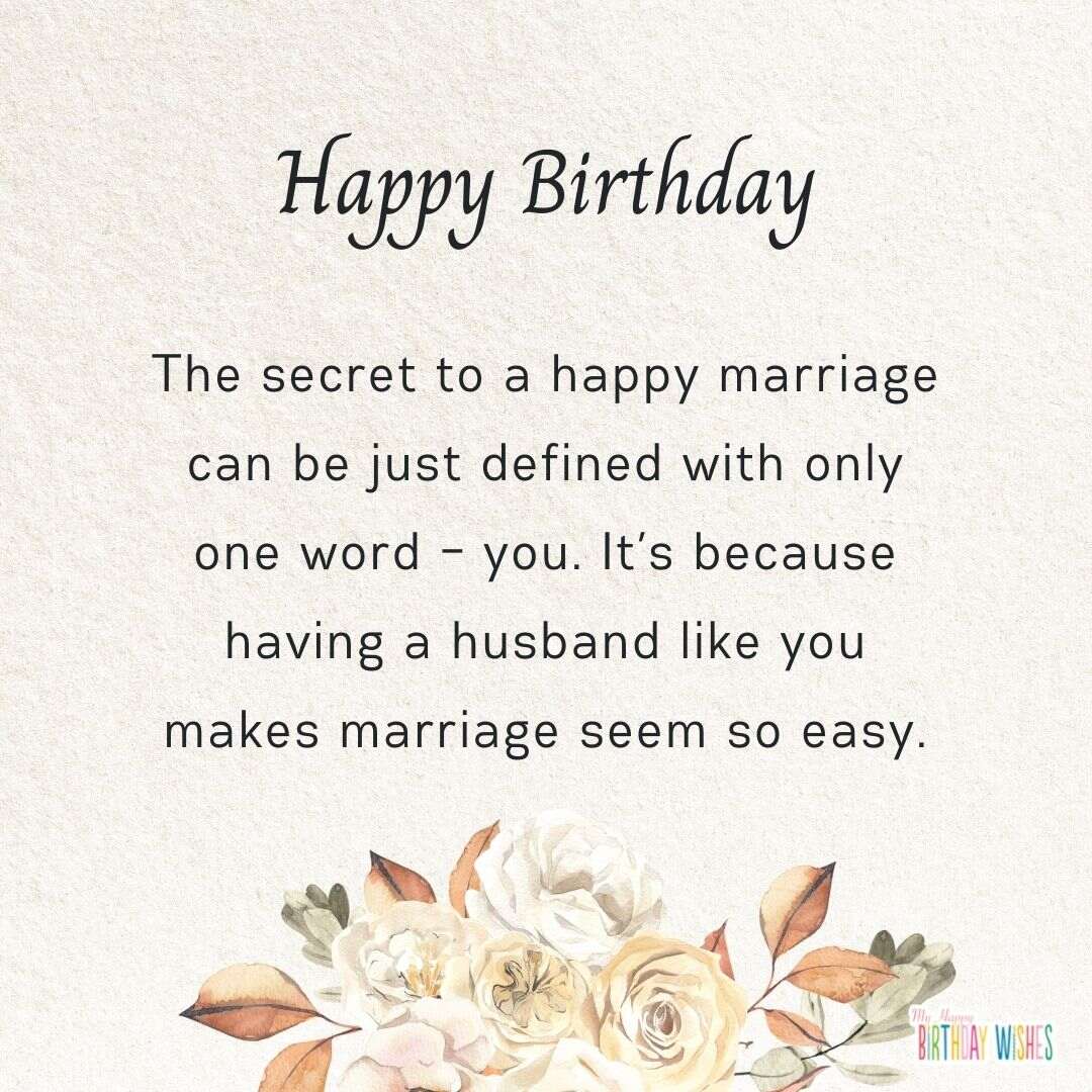 neat minimal birthday card for husband's birthday