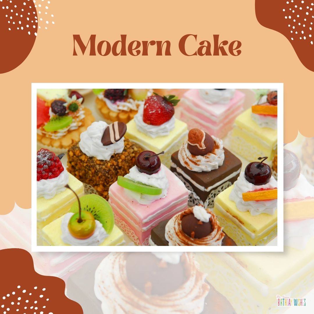 modern design birthday cake ideas