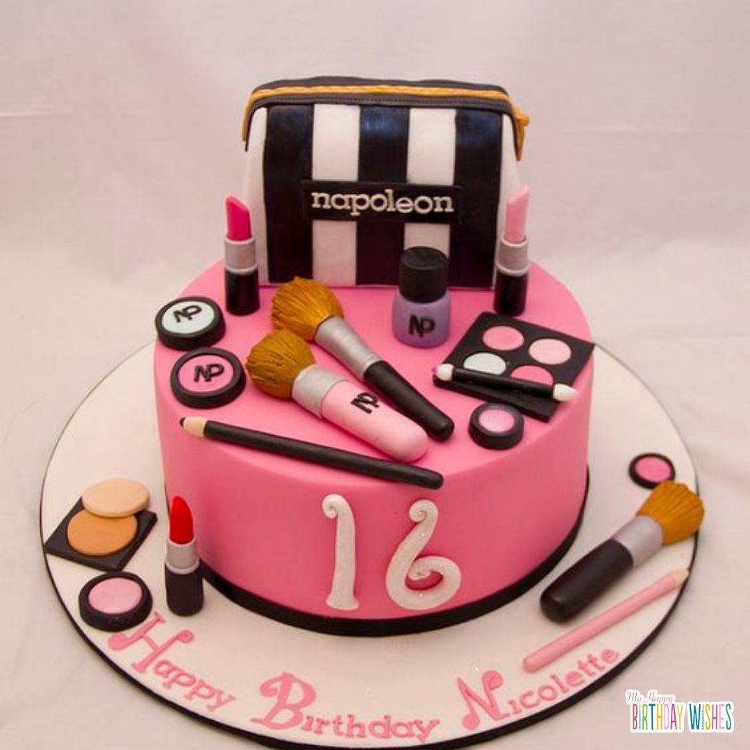 napoleon cosmetics birthday cake inspired design