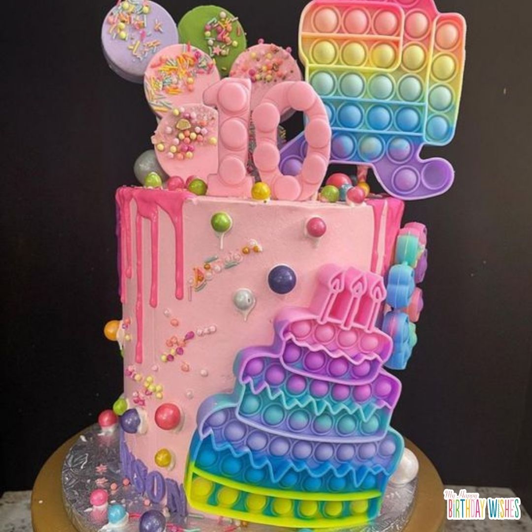 pop out design birthday cake