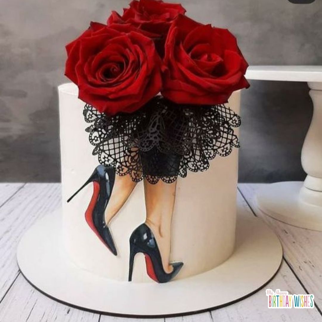 minimal and elegant birthday cake ideas - 50th birthday cakes