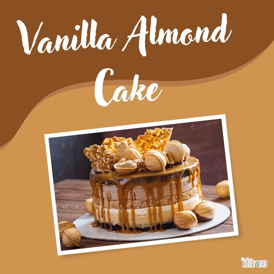 almond birthday cake design birthday ideas