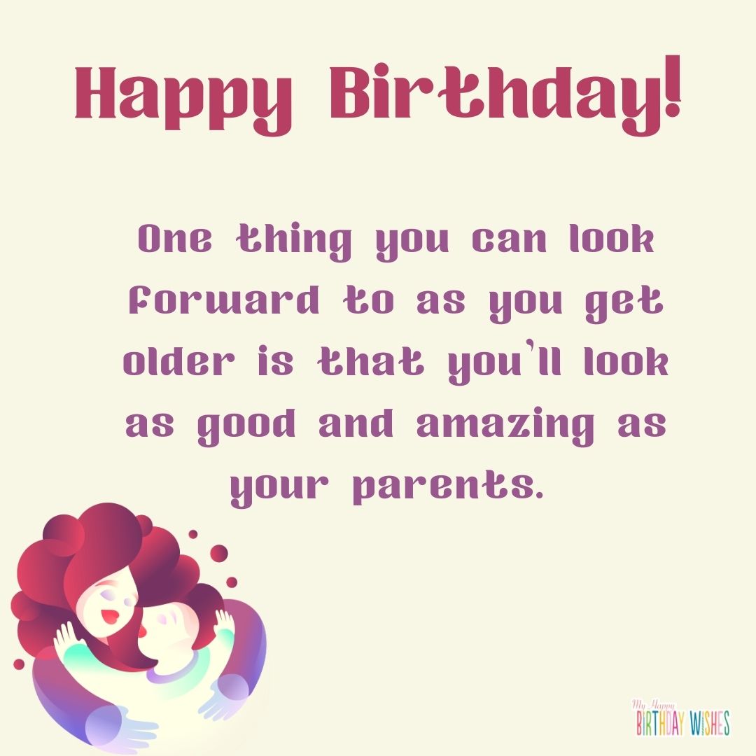 minimalist violet and cream card birthday wish for son
