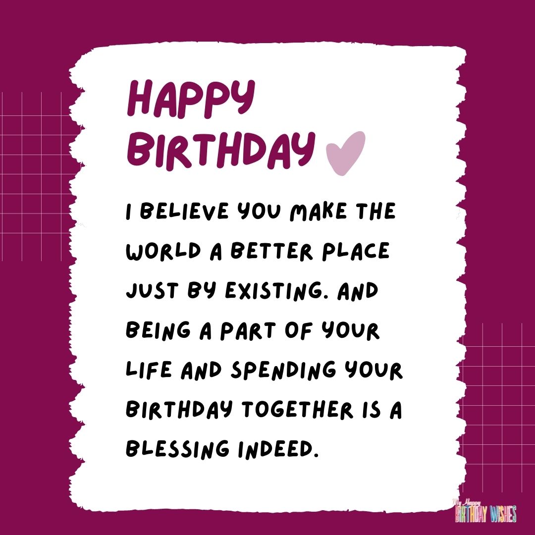 abstract pink violet with grid lines birthday greetings and wishes for lover