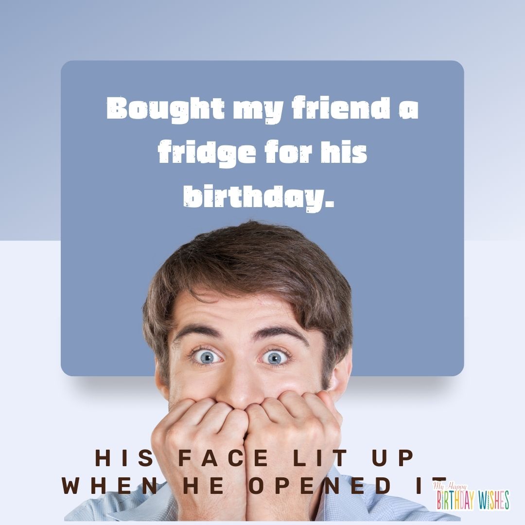 surprised person