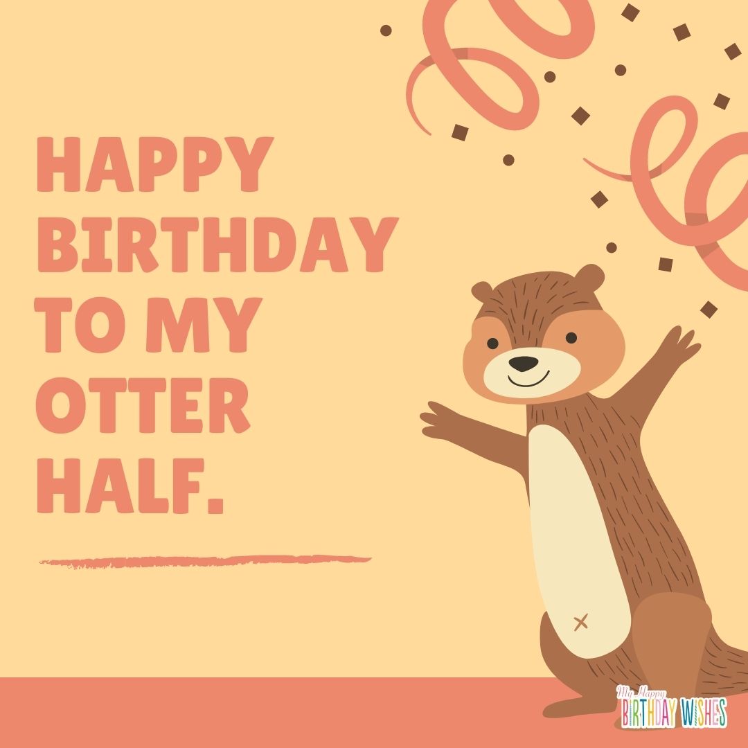 Otter raising hands