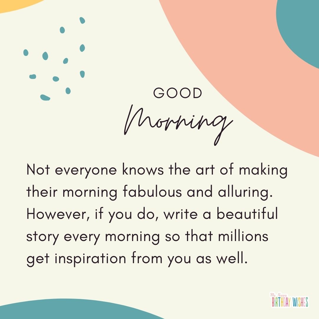 colorful abstract design theme morning quotes
