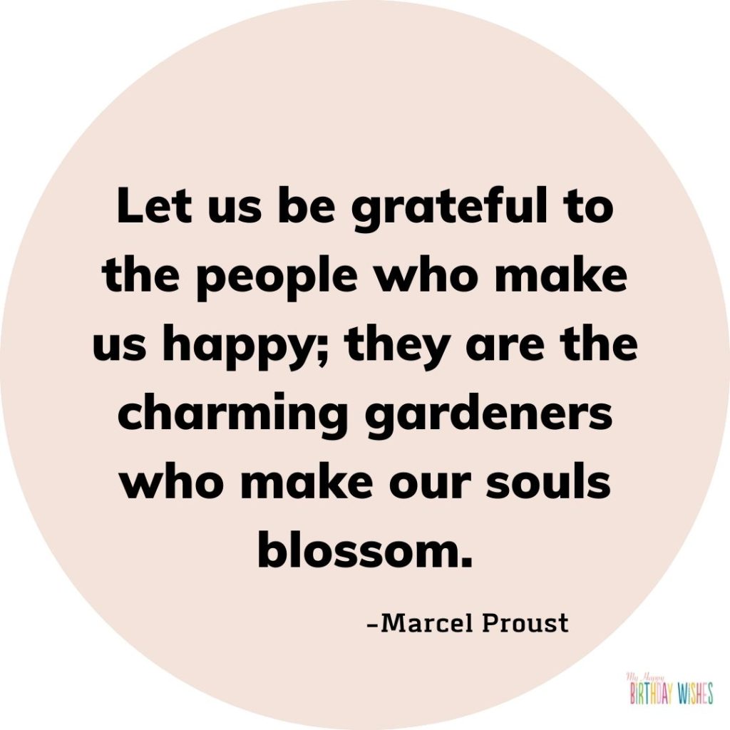 minimal birthday card greetings and quotes with circle and cream