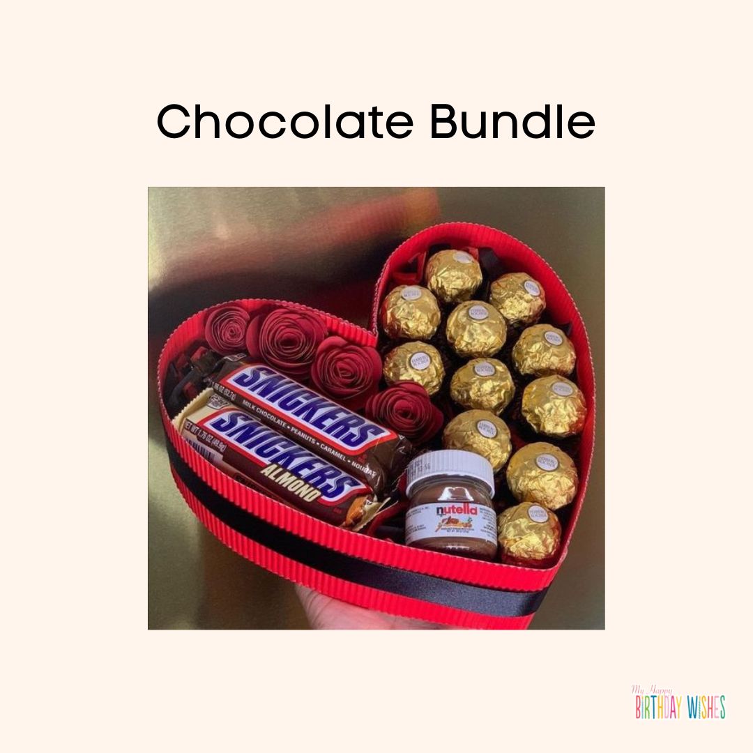 chocolate bundle for a girl gift on birthday