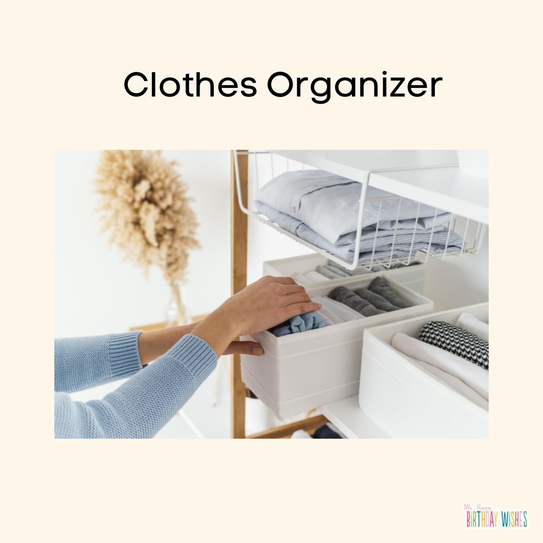 aesthetic clothes organizer birthday gift for mom