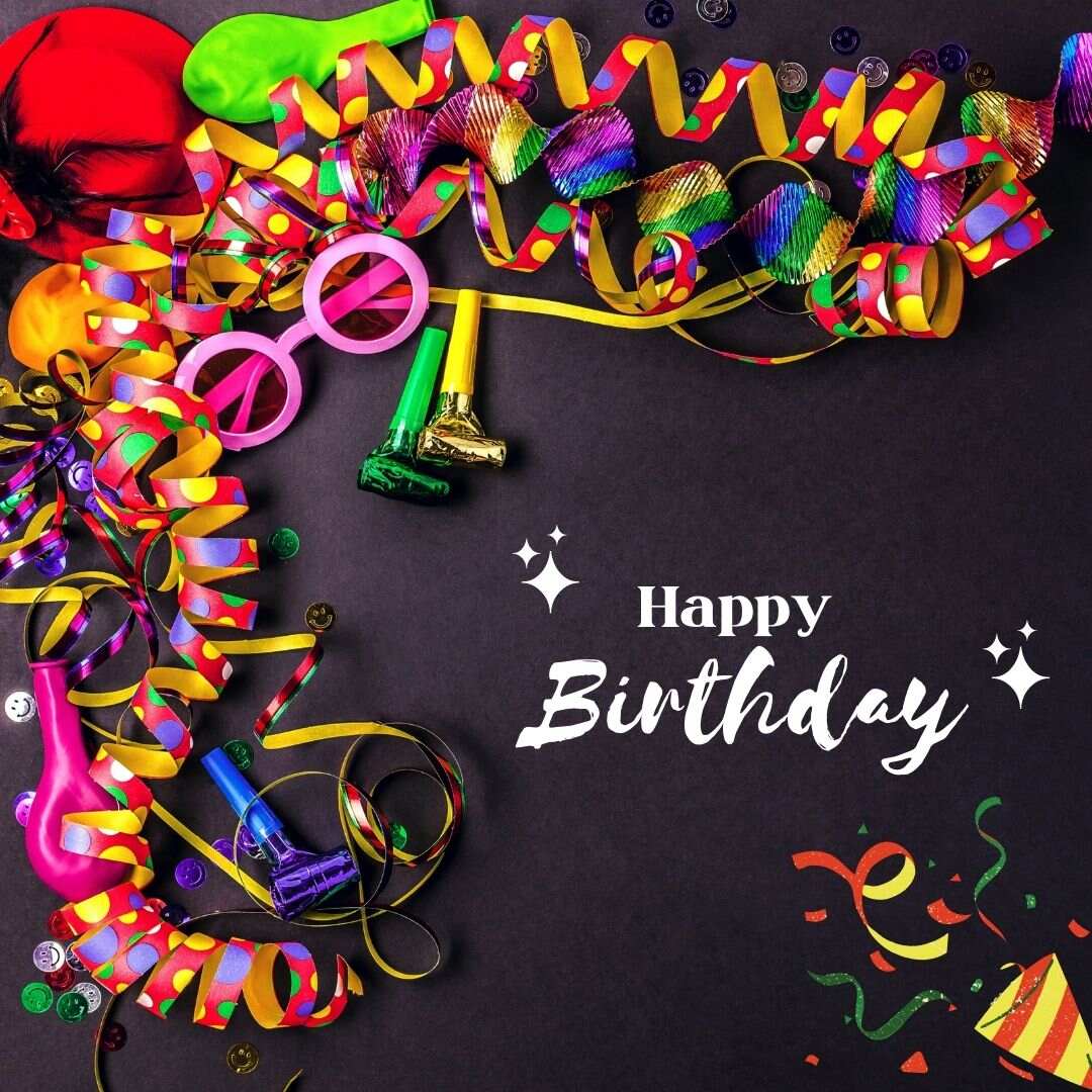 all confetti design Printable Birthday Card