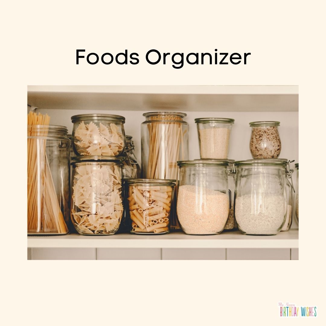 organizers for food jar birthday gift for mom