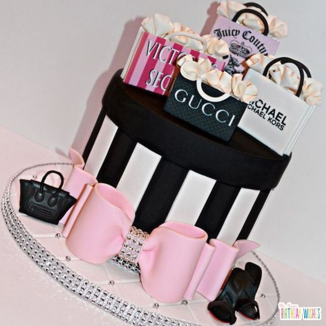 branded bags design birthday cake