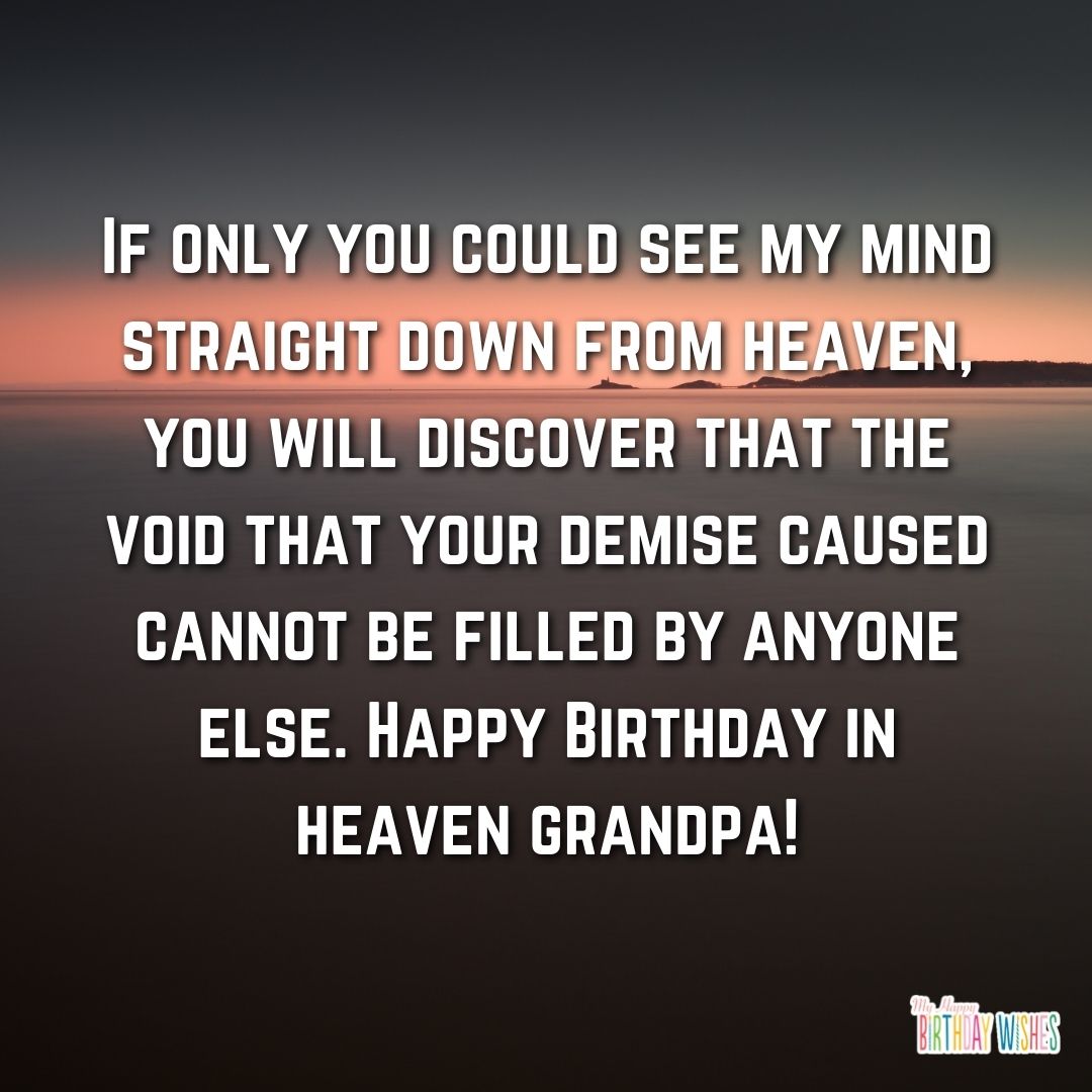 serendipity theme birthday wish in heaven
