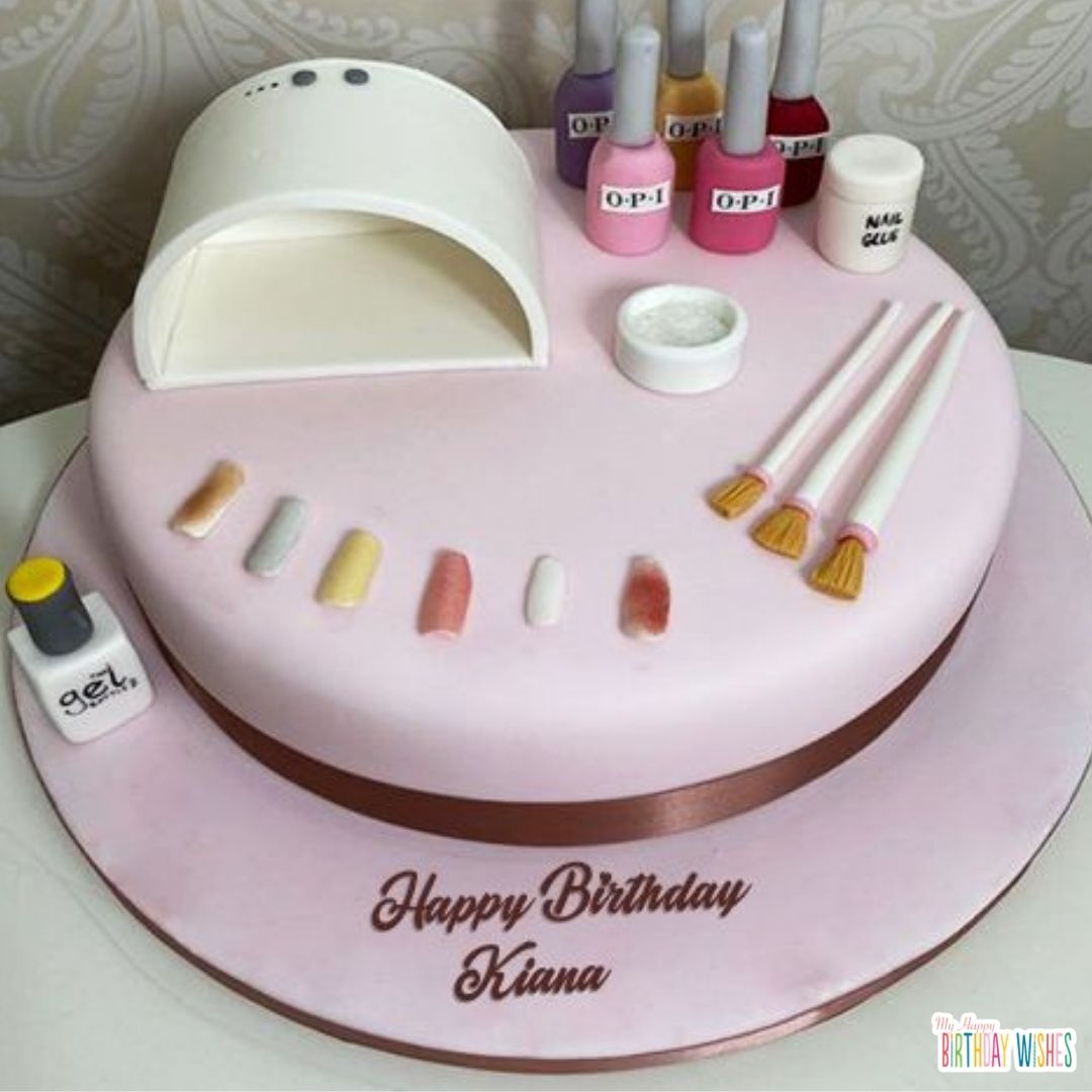 nail polishes themed inspired Birthday Cake