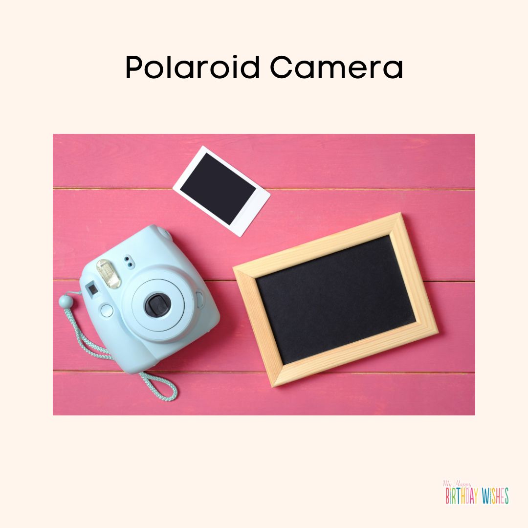 polaroid camera to give for your girlfriend color blue