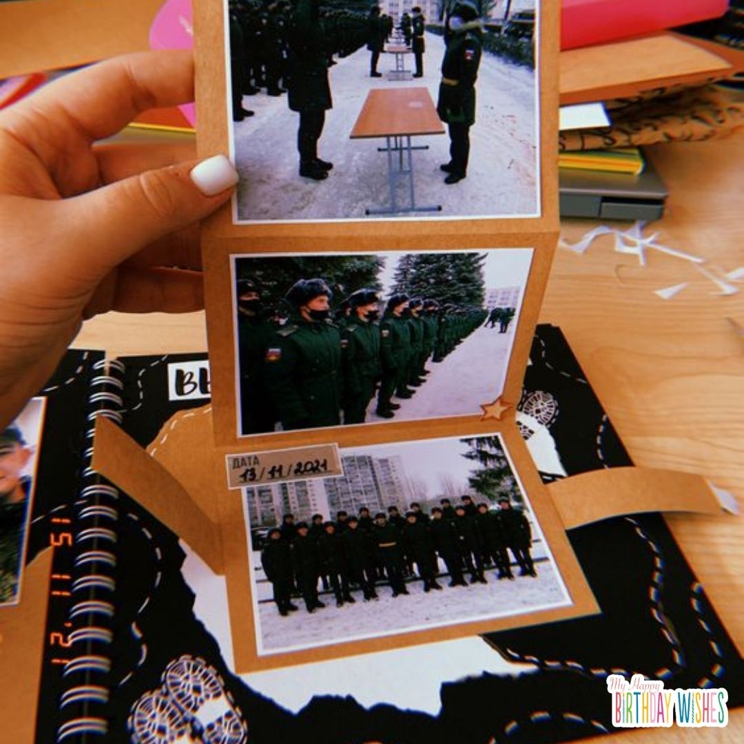 aesthetic design of scrapbook with polaroid themed