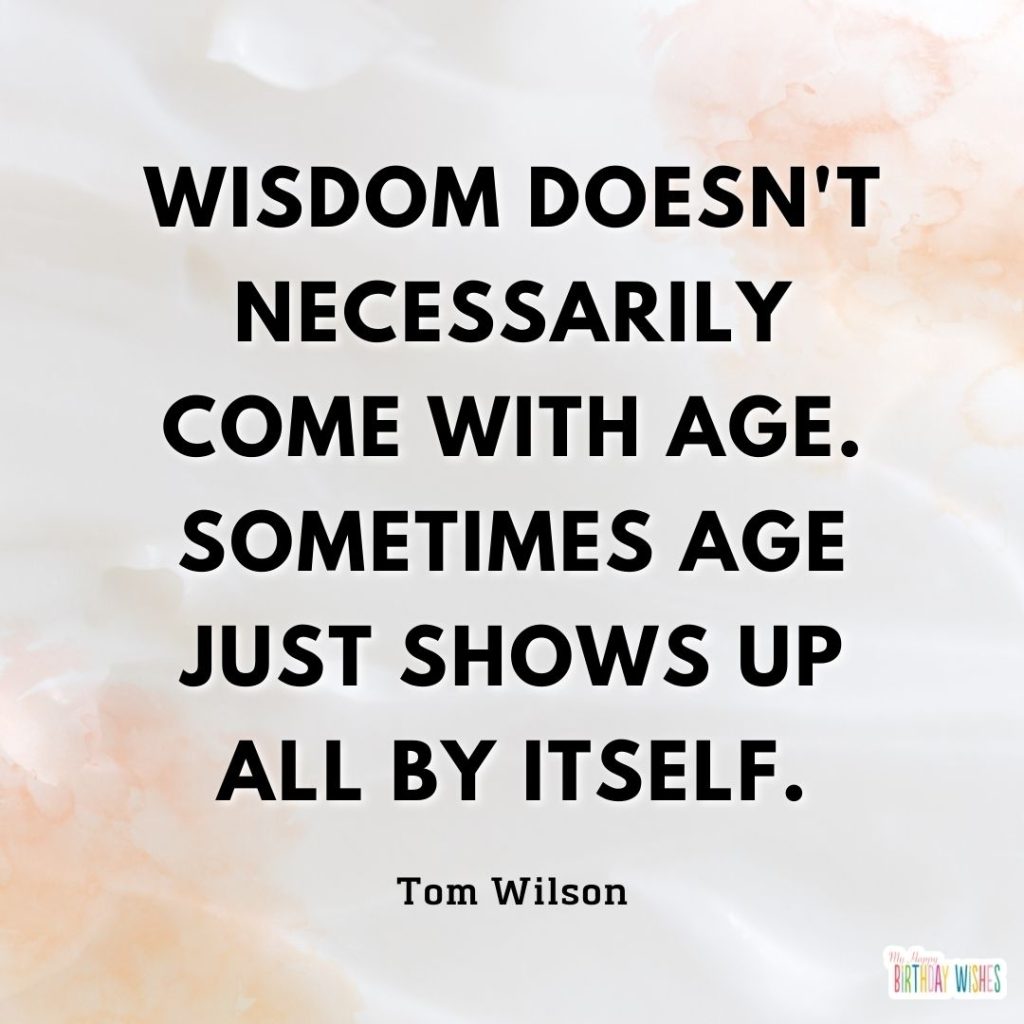 simple and minimal design birthday quotes card