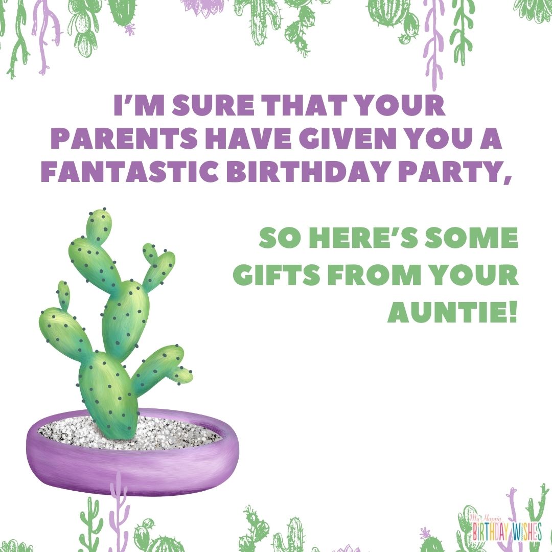 Purple Green theme with cactus