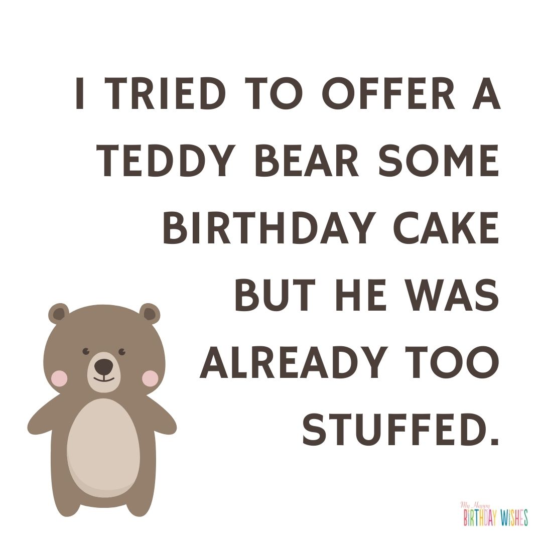 birthday pun about stuff toy