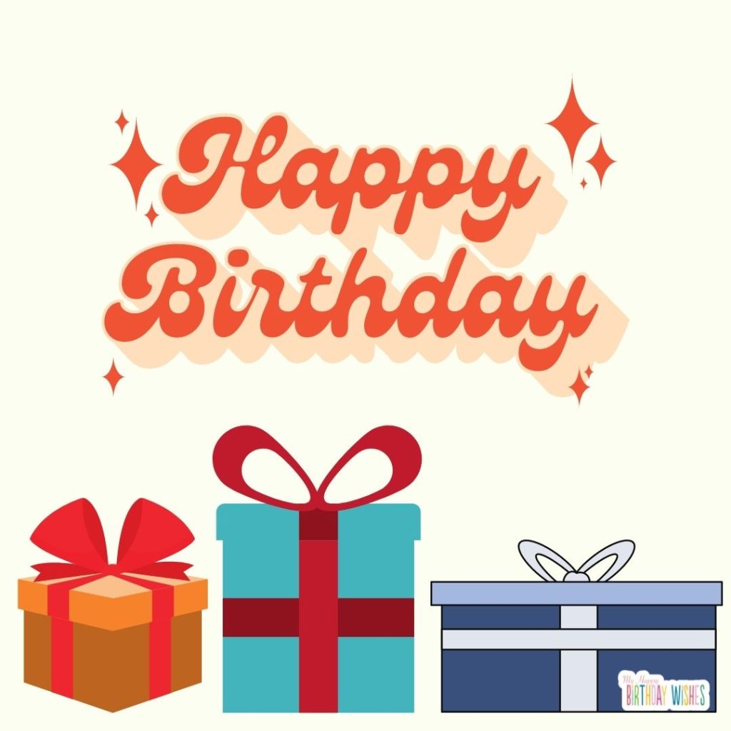 animated gift design birthday card