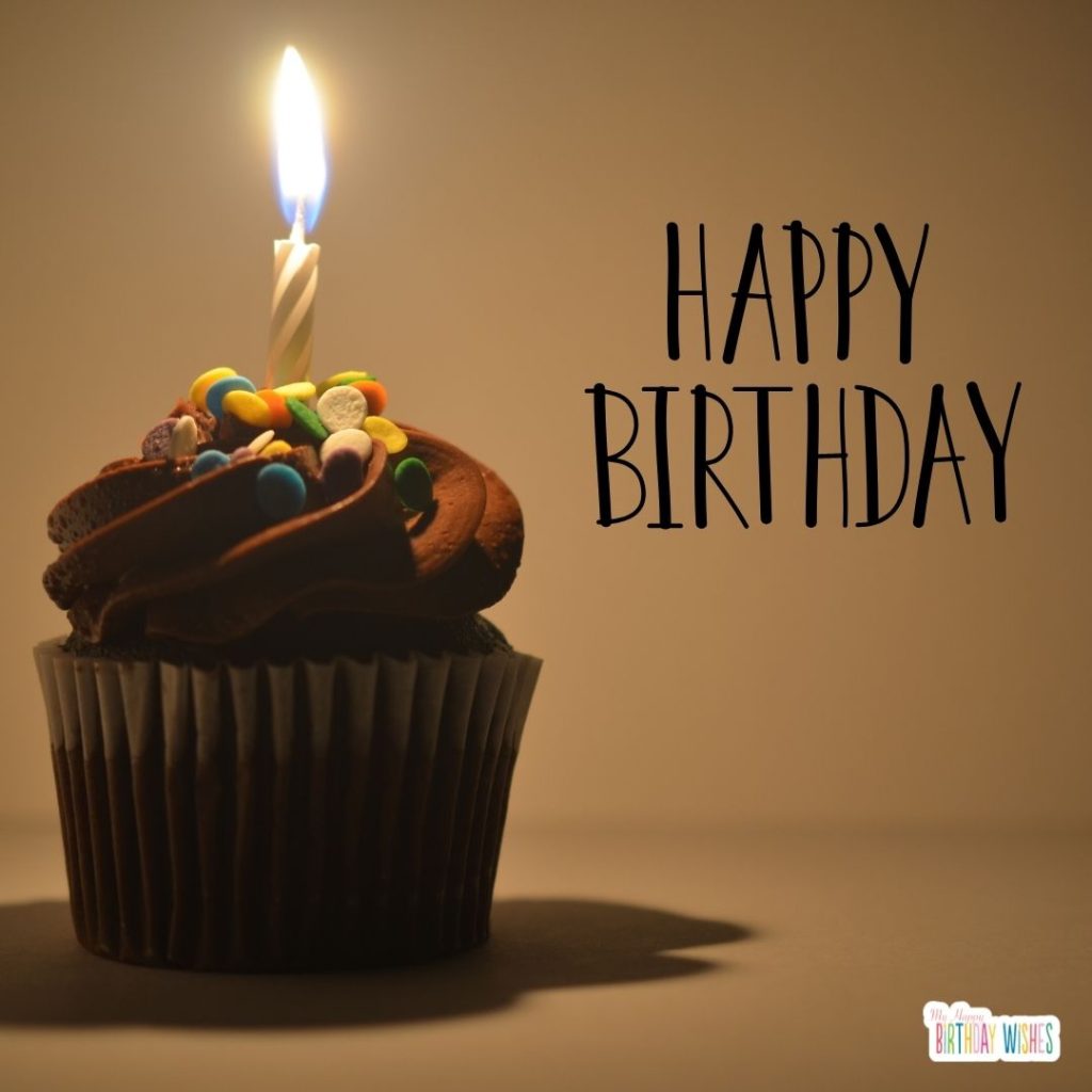 funny happy birthday - cupcake