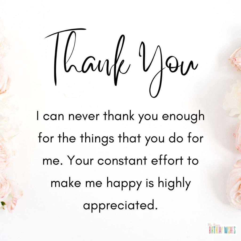 minimal and white background thank you card
