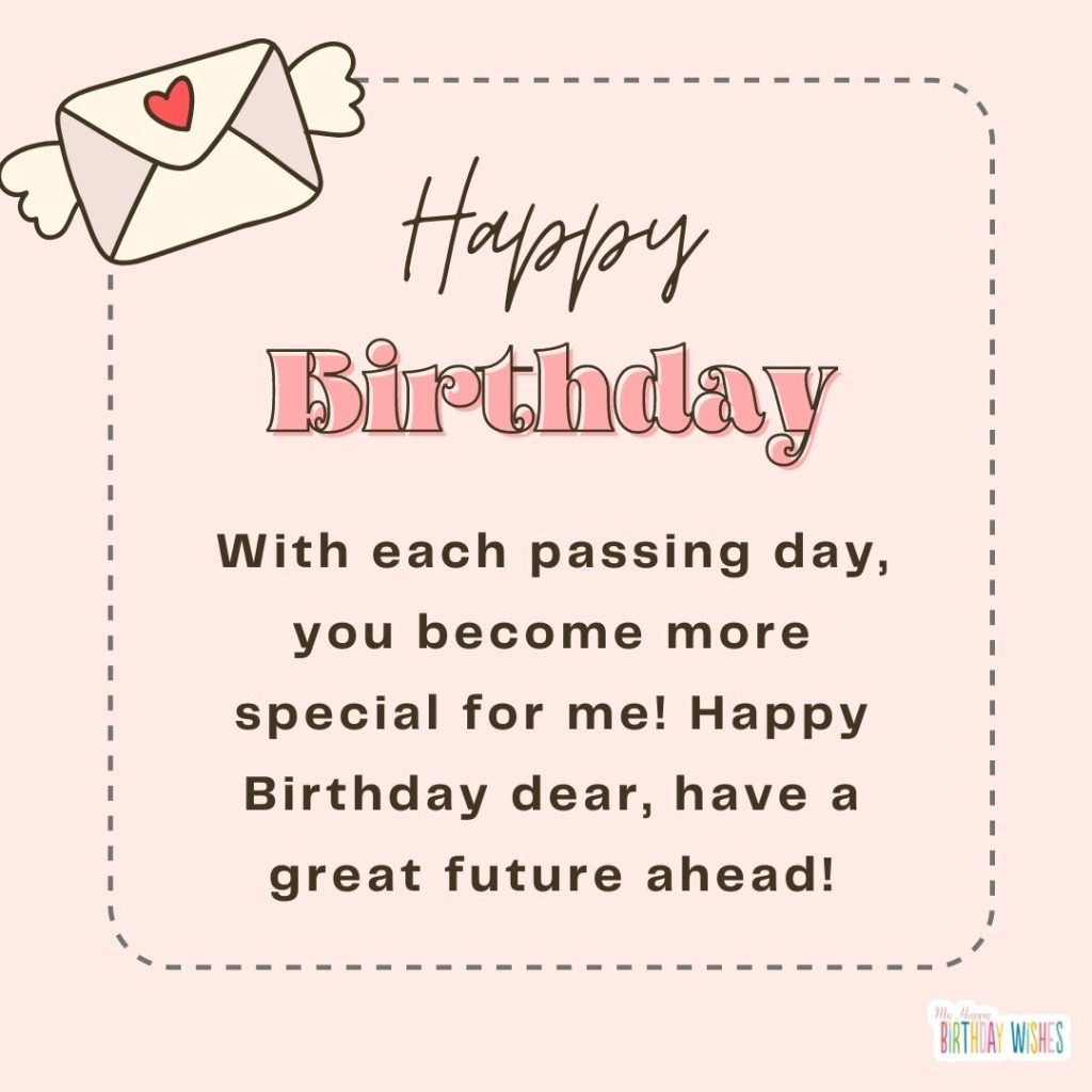 simple messenger deign birthday card