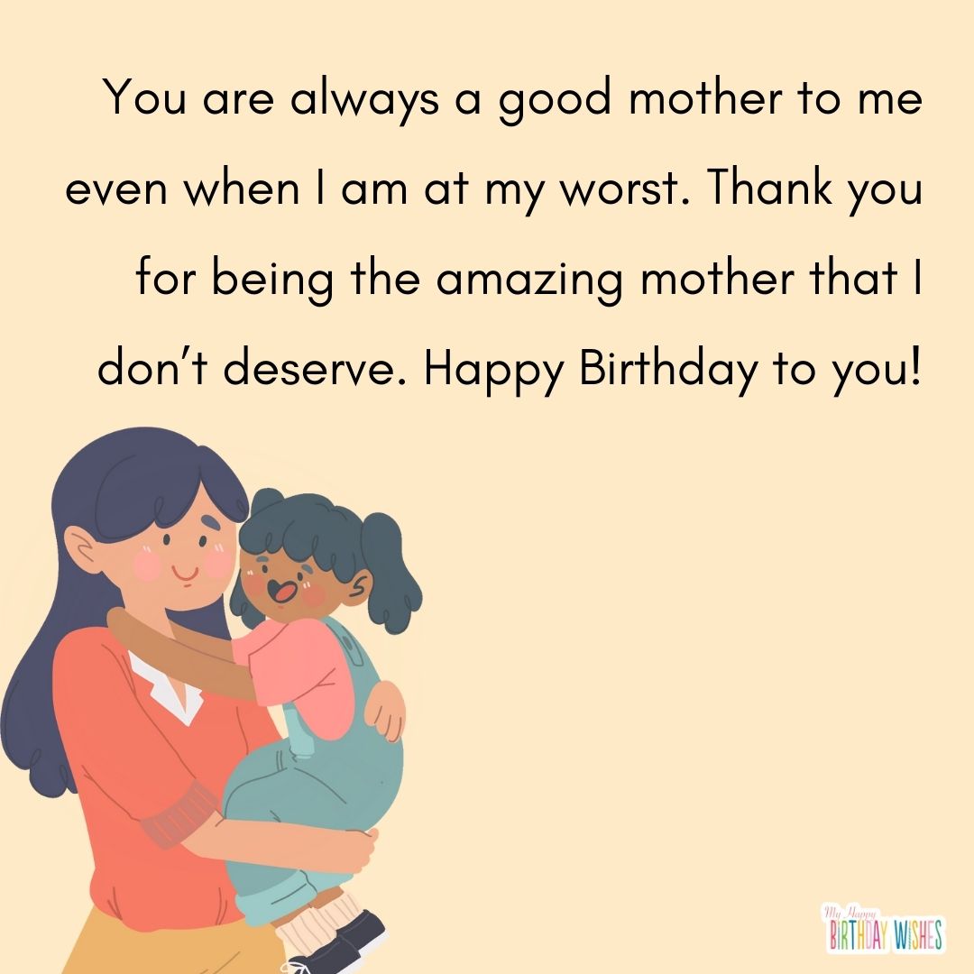 for a good mother birthday card greetings