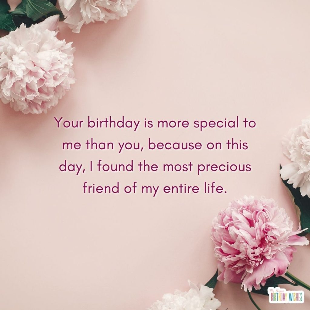 pink flowers design birthday card greetings