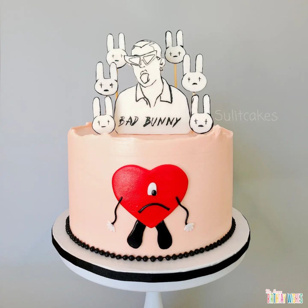 Bad Bunny Birthday Cake