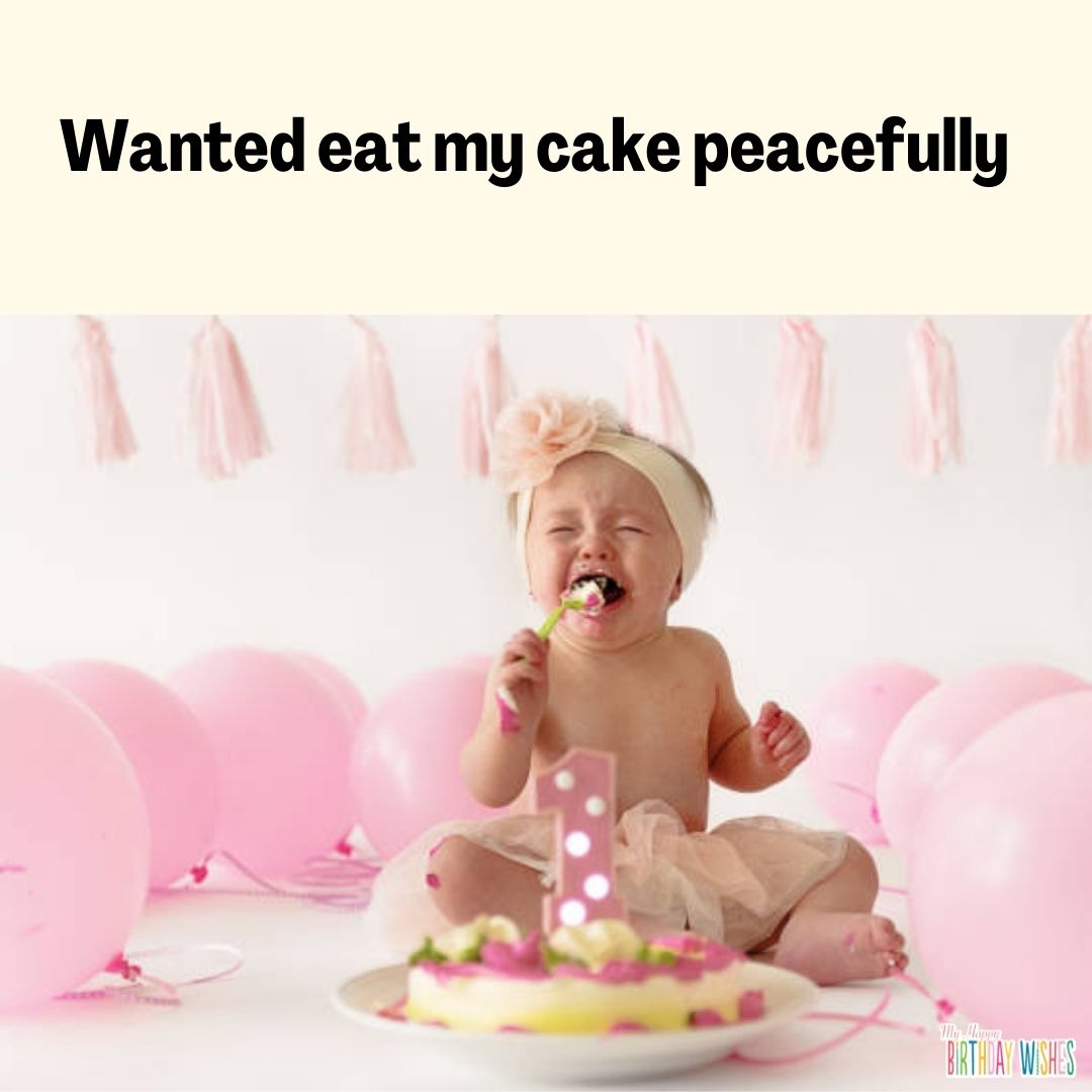 Cake celebrating 1 - funny birthday pictures