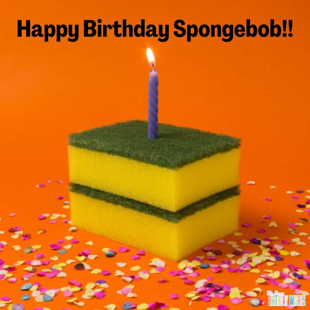 orange with sponge - funny birthday pictures