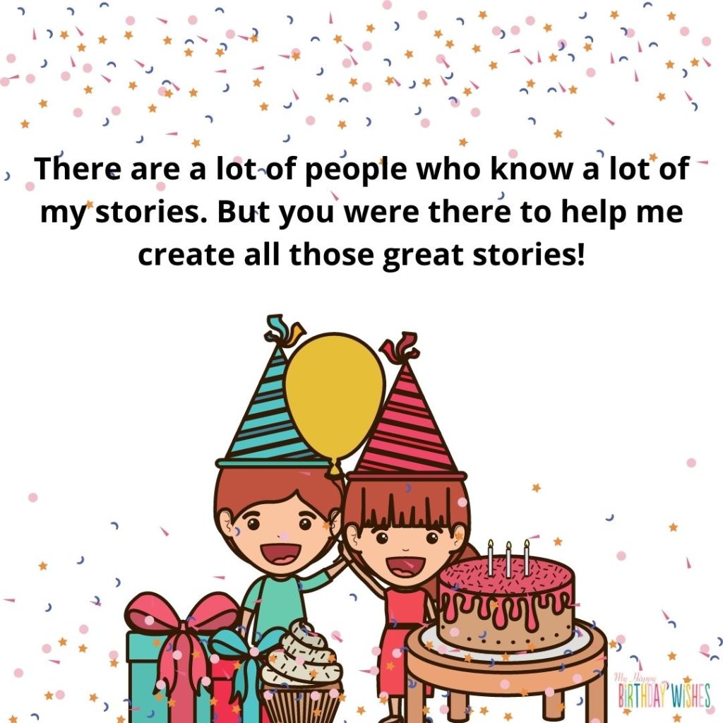 animated people celebrating birthday