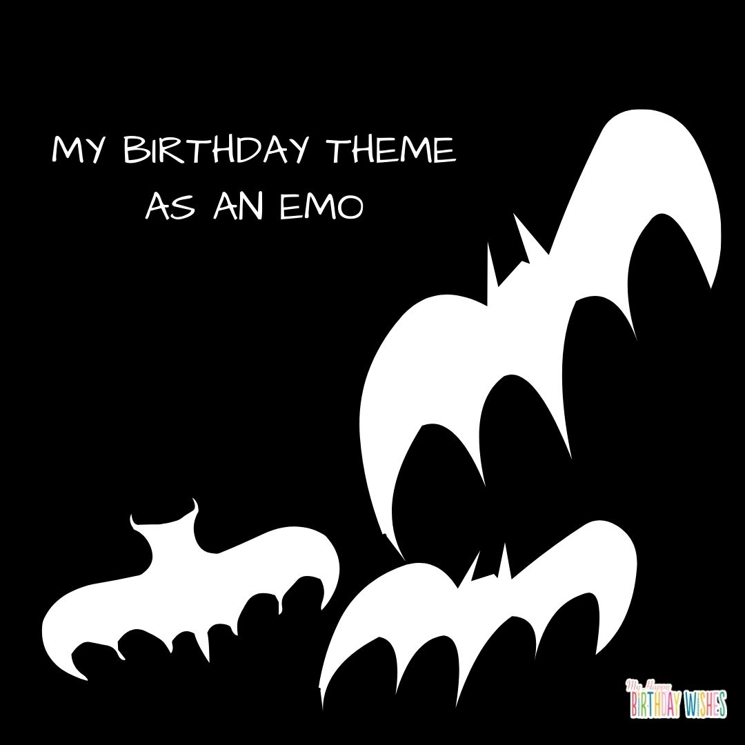 black and white bat and batman inspired birthday meme