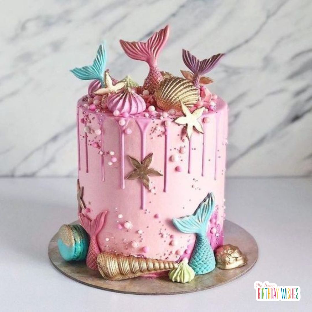 birthday cake sea creatures design Birthday Cakes for Girls