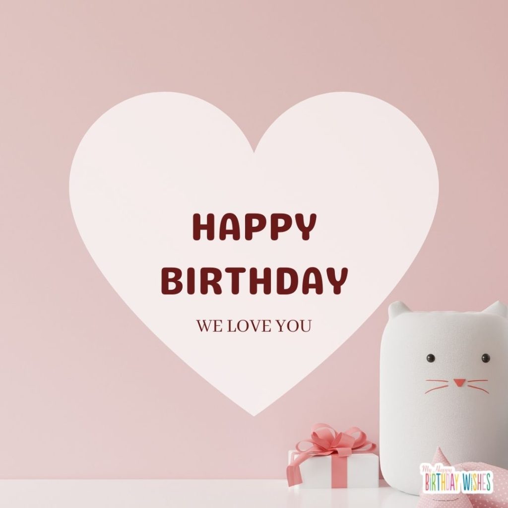 birthday card with cat design
