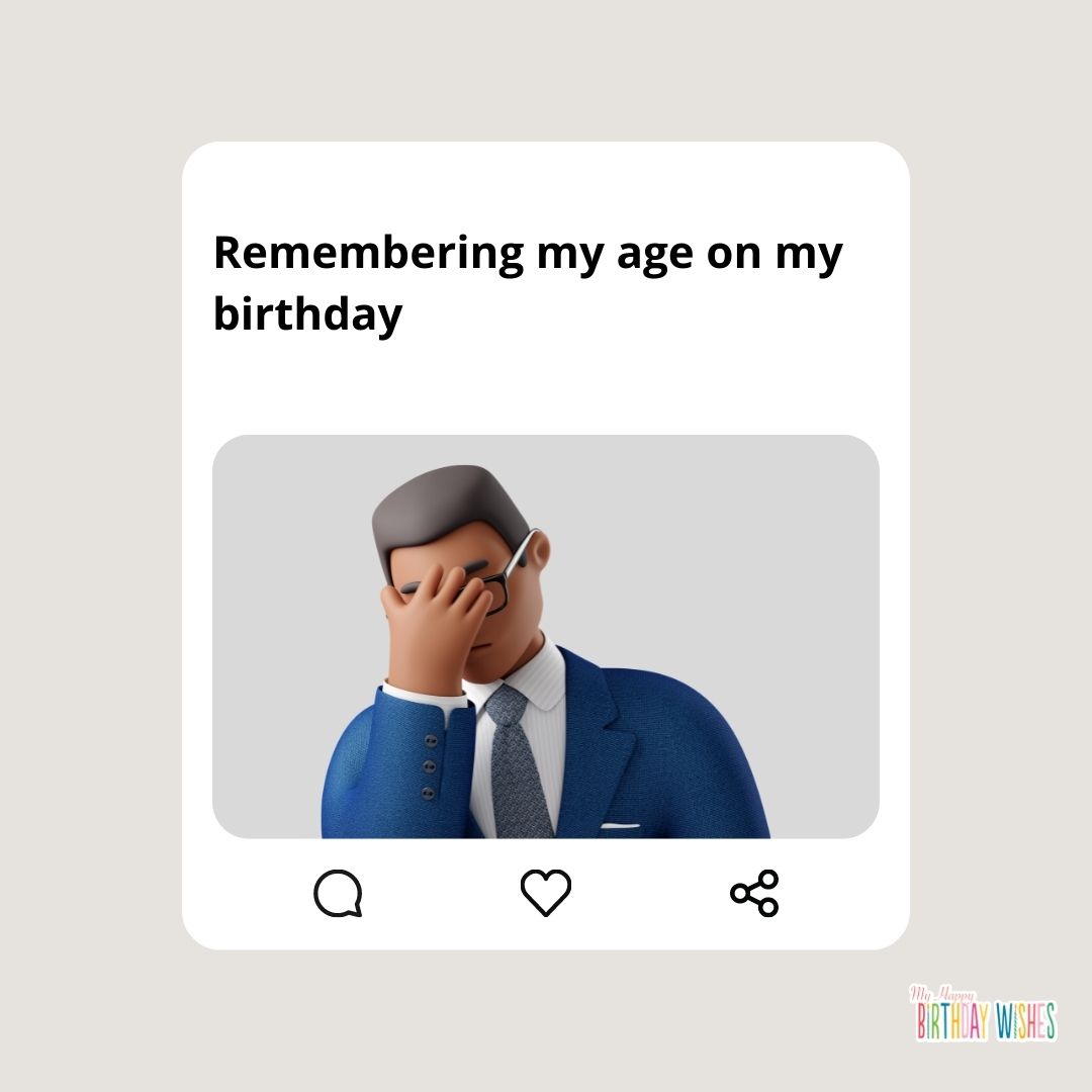 3D man sighing and holding his head funny meme