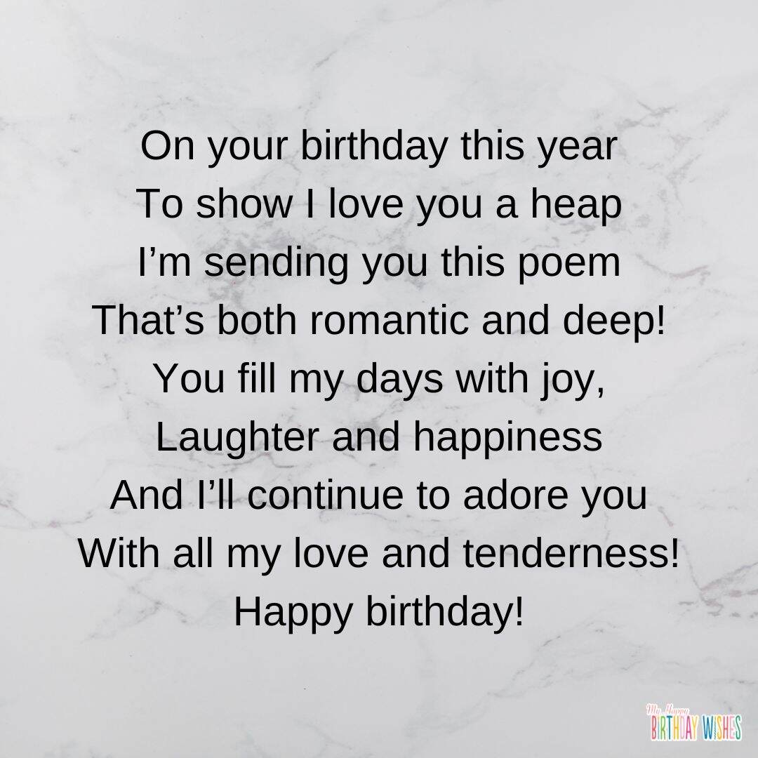 happy birthday poems