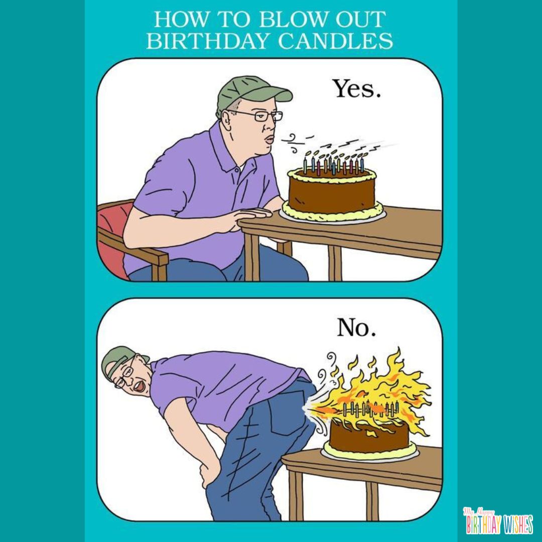 fart cake - funny birthday pictures