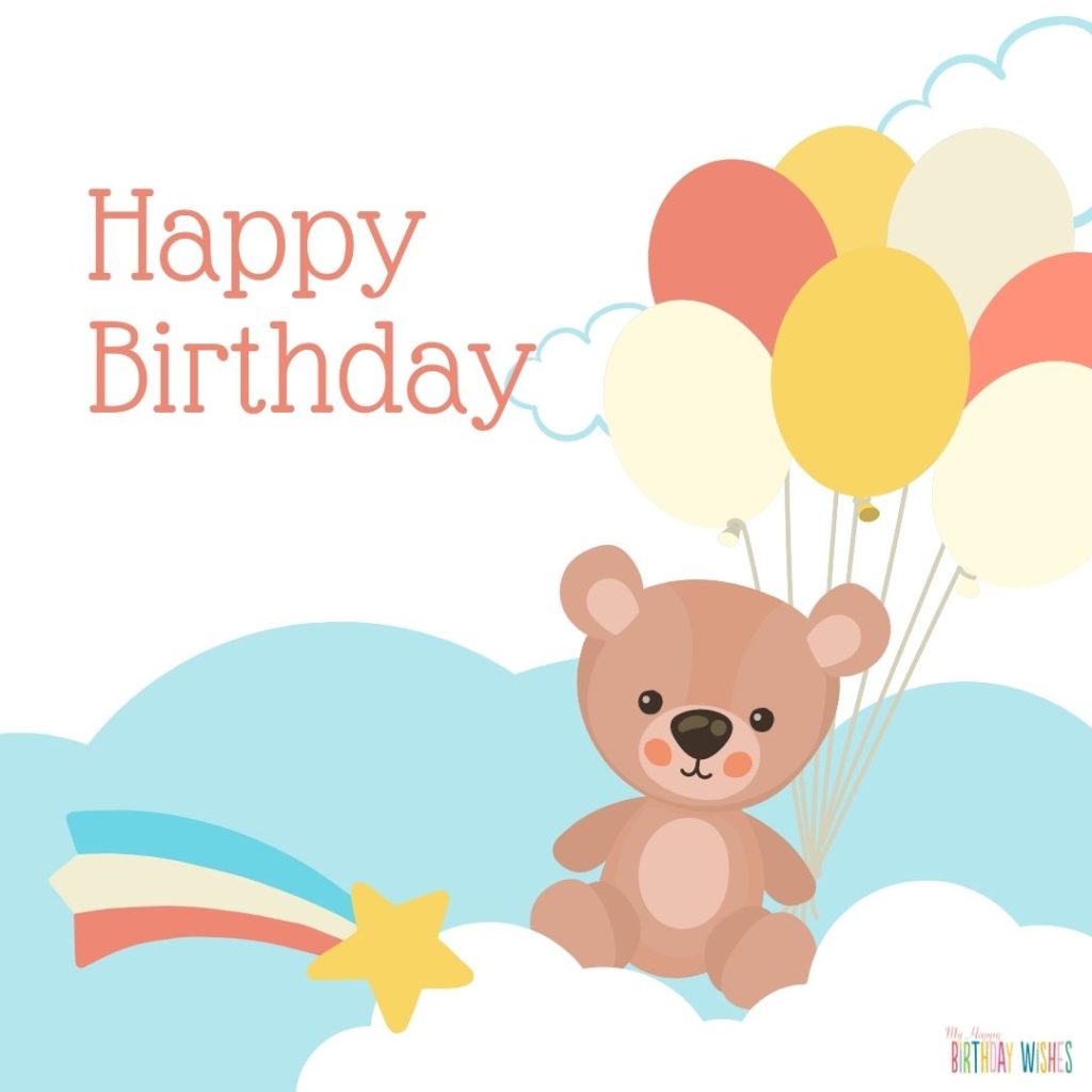 Cutie Bear Happy Birthday