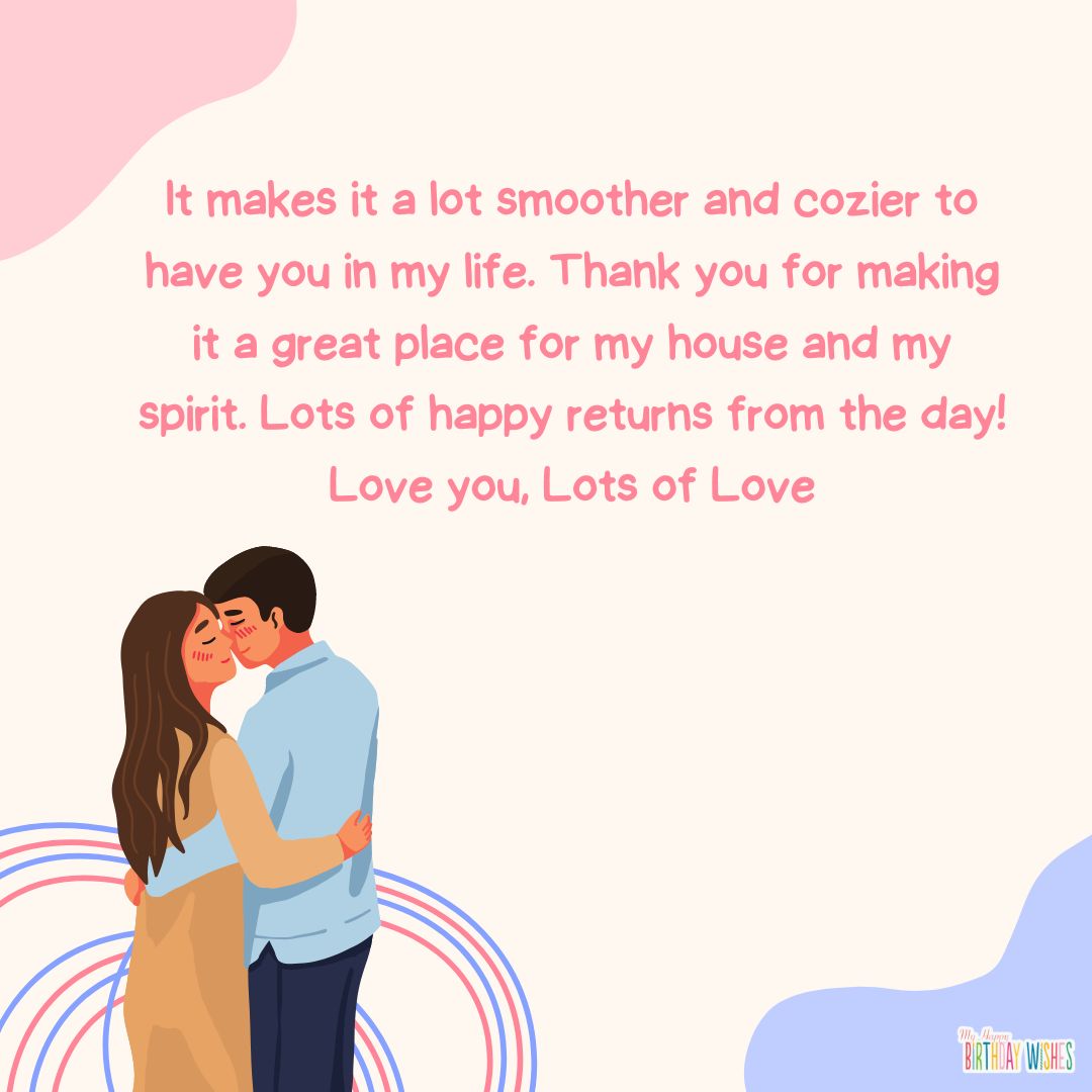 Couple kissing with irregular shapes