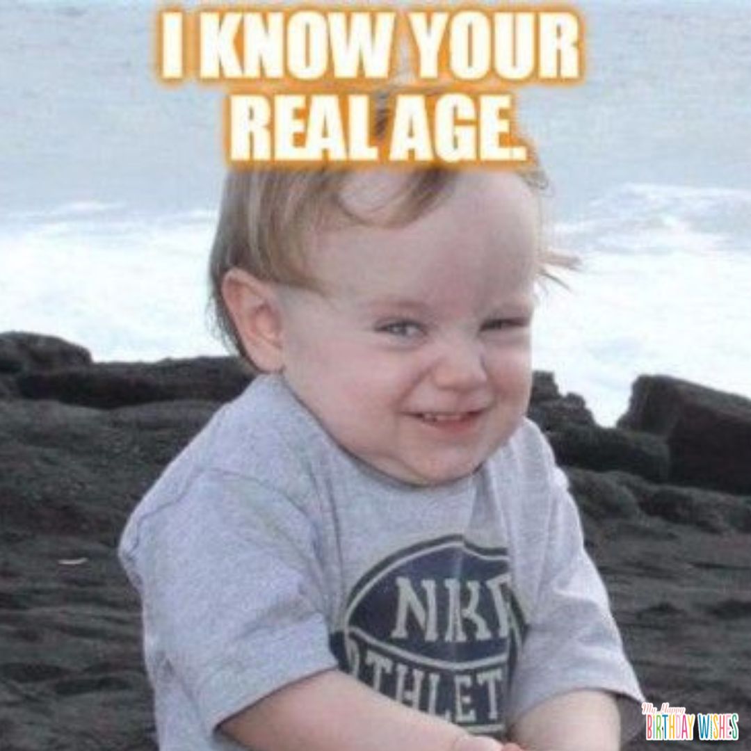 baby grinning - funny birthday pictures