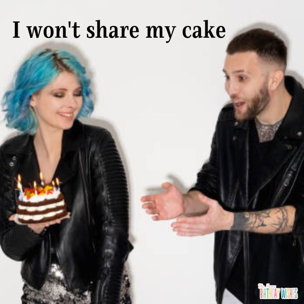 Won't share Birthday Cake Image