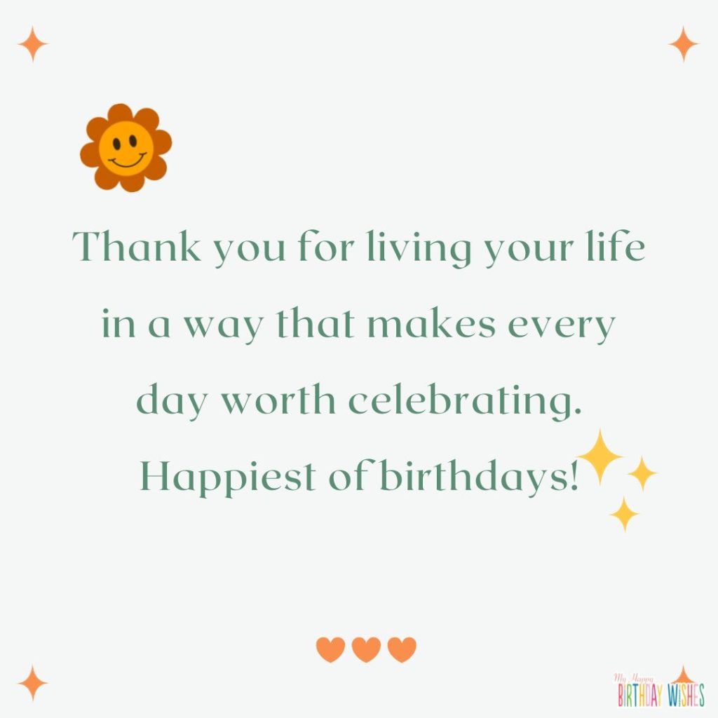 Very light background with cute stickers - unique birthday wishes