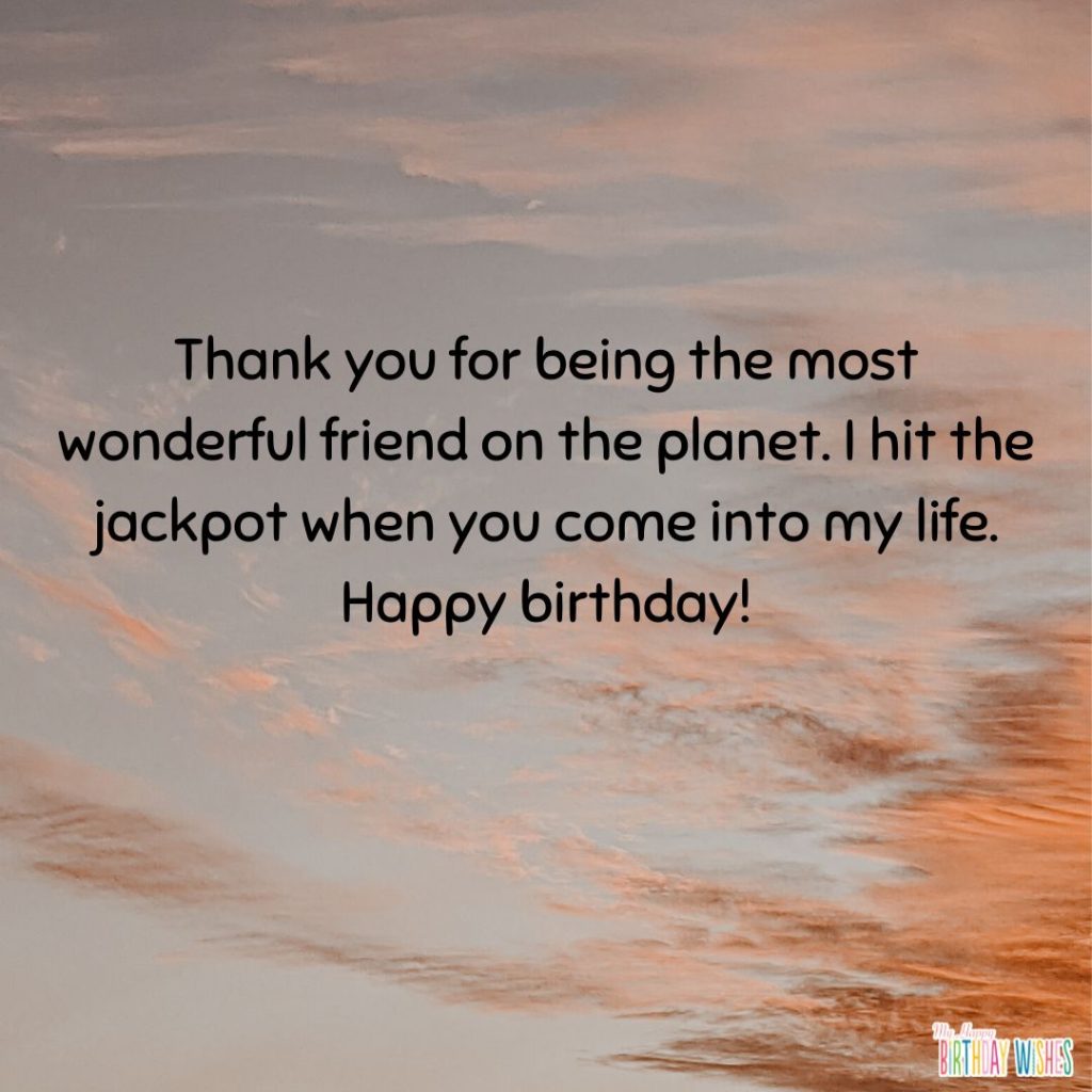 Subtle clouds - unique birthday wishes