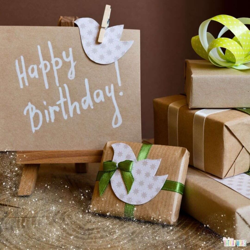 Eco friendly Happy Birthday Card and Gifts