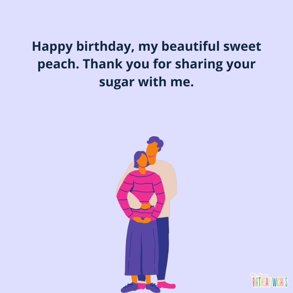 Thank you for sharing your sugar with me.